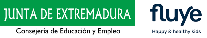 LOGOS FLUYE Y JUNTA DE EXTREMADURA